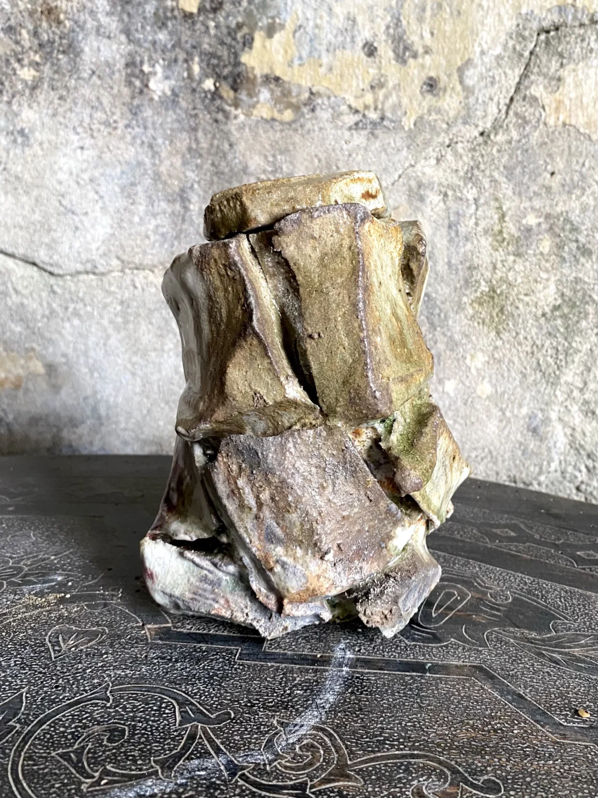Sculptural Lidded Vessel 'on The Rocks' #3 — 3