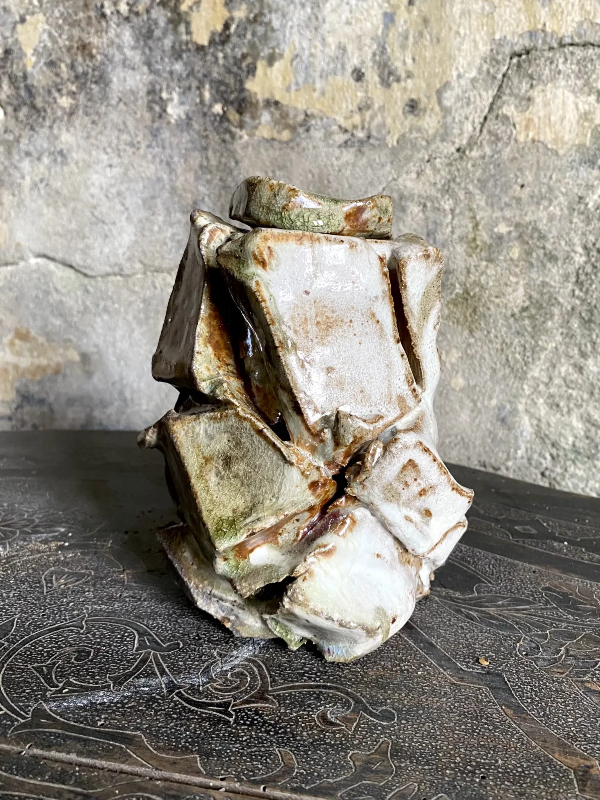 Sculptural Lidded Vessel 'on The Rocks' #3 — 4