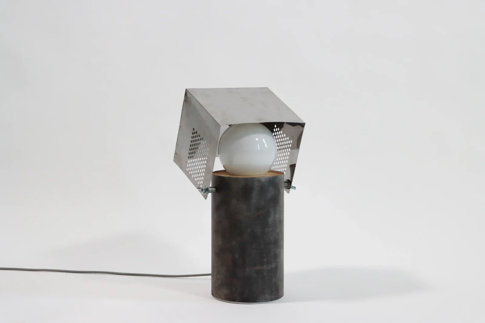 Hood Light Table Lamp in Stainless Steel — 2