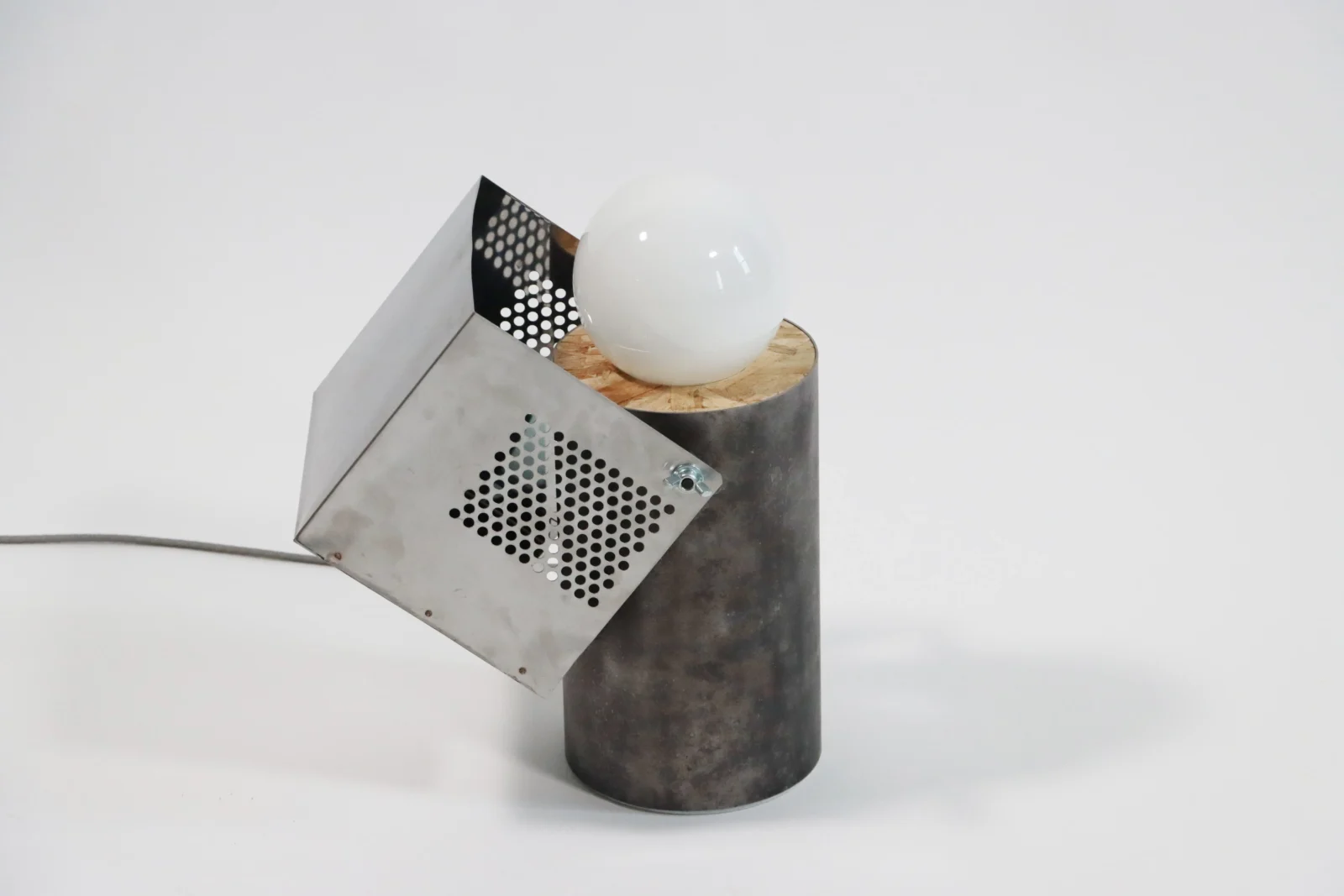 Hood Light Table Lamp in Stainless Steel — 3