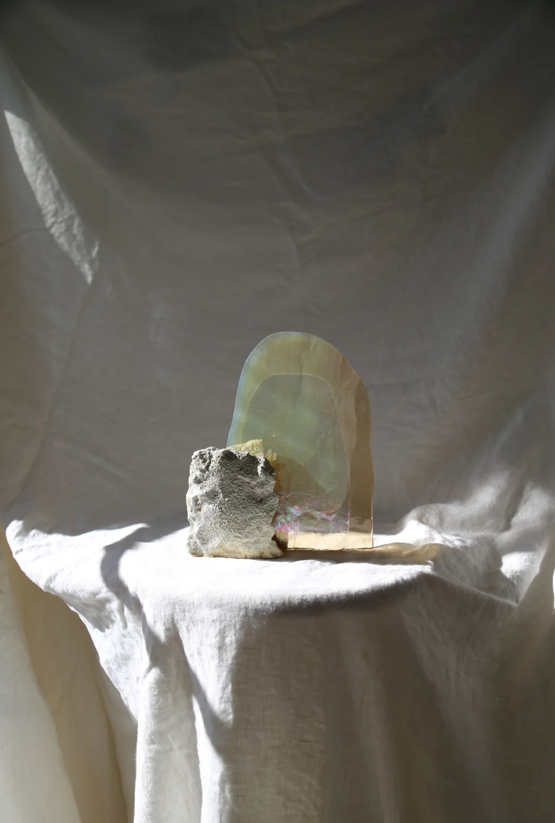 Desert Waterfall - Ceramic / Glass Sculpture — 2