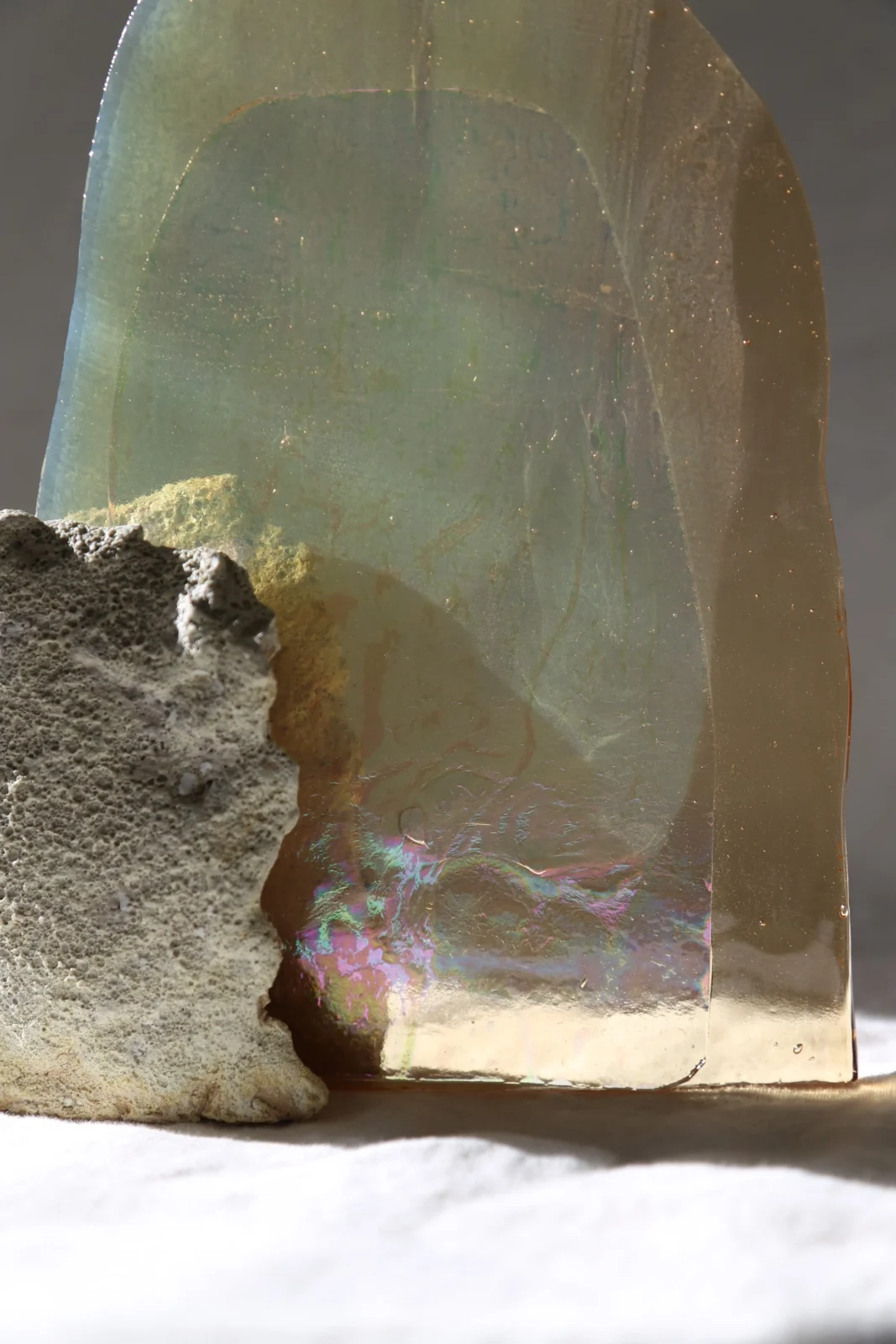 Desert Waterfall - Ceramic / Glass Sculpture — 3