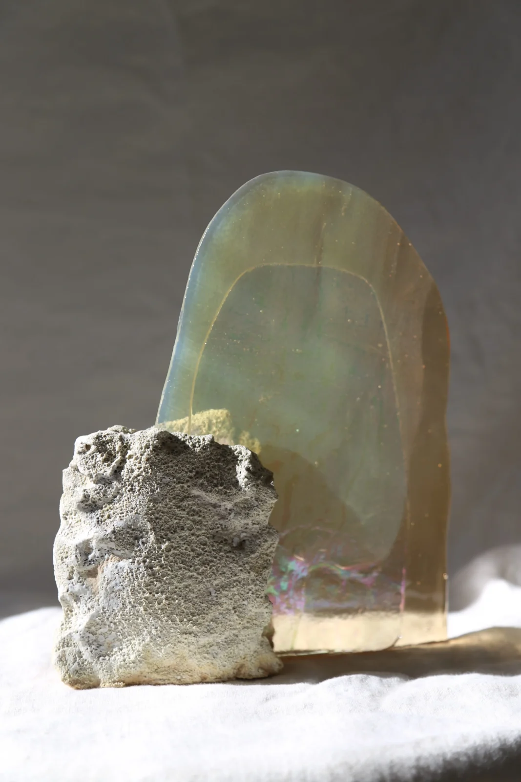 Desert Waterfall - Ceramic / Glass Sculpture — 4