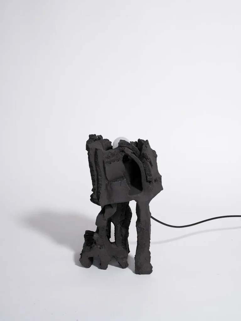 Rupture - Black Clay Lamp — 4