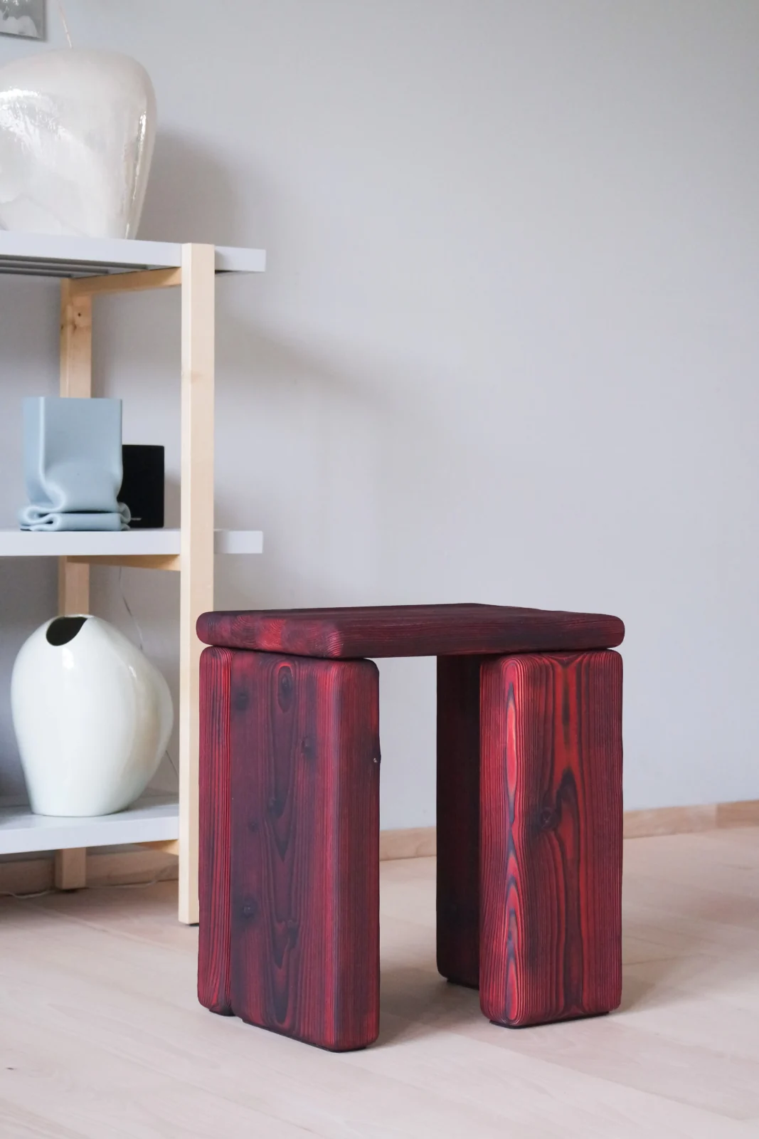 Timber - Burned Pine Stool — 3