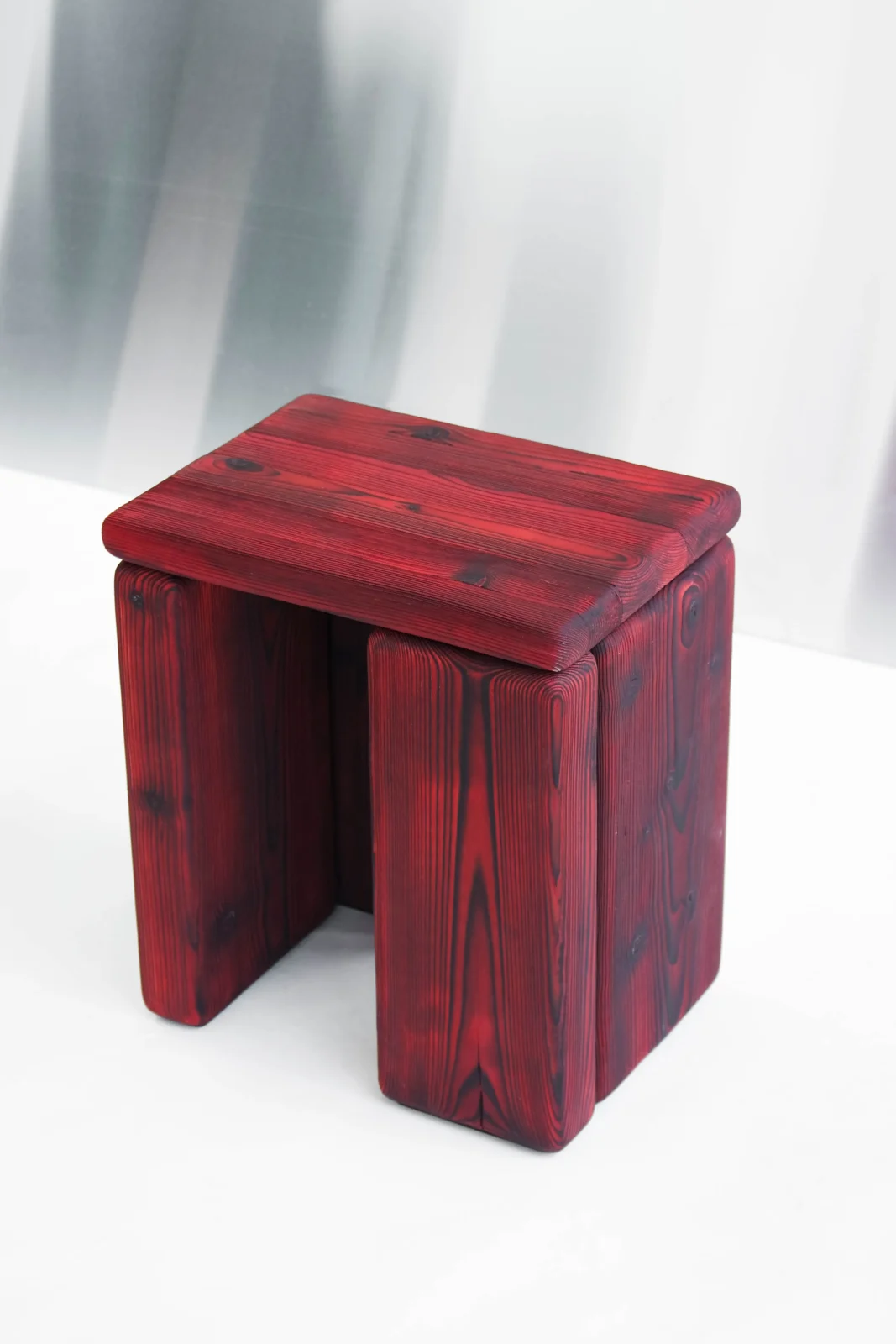 Timber - Burned Pine Stool — 4