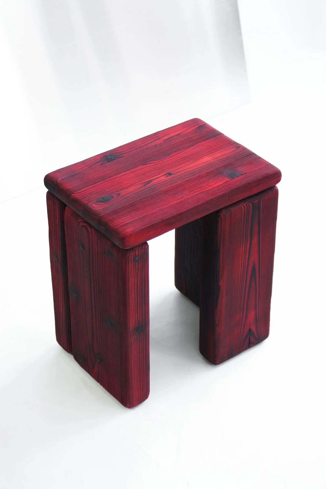 Timber - Burned Pine Stool — 8