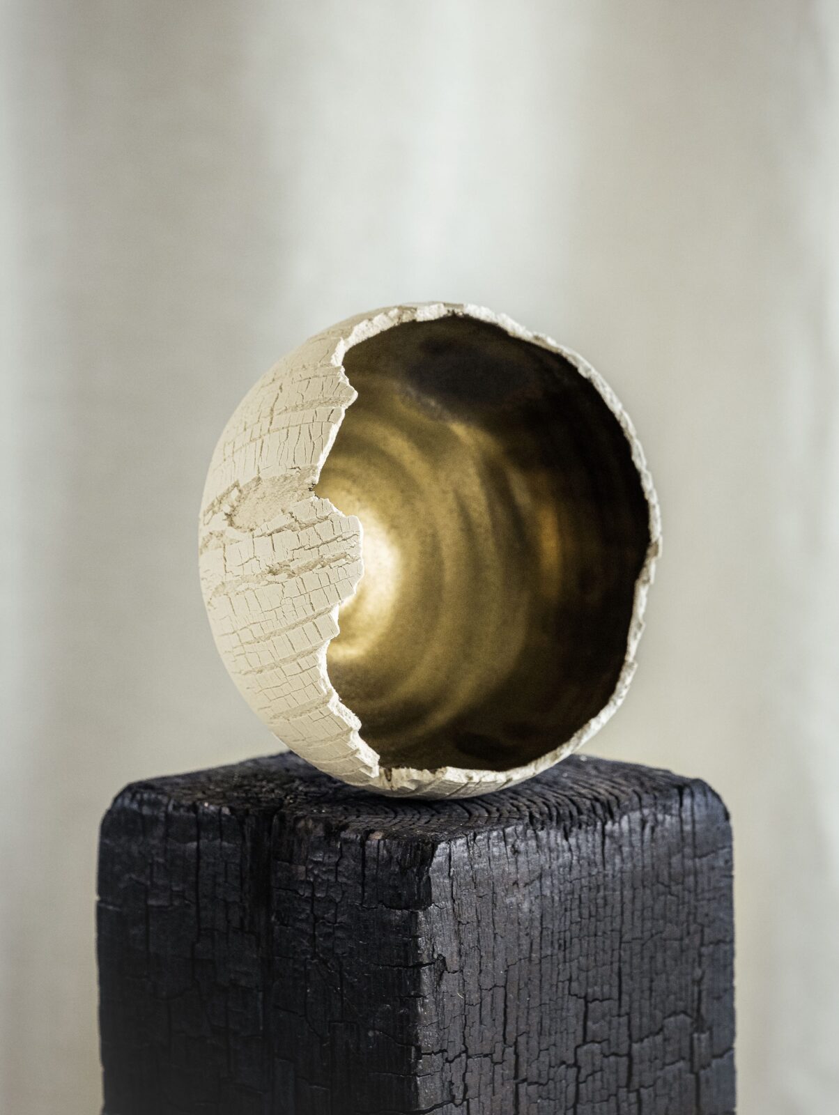 Distressed Ivory Ikebana Vessel No.5 — 4
