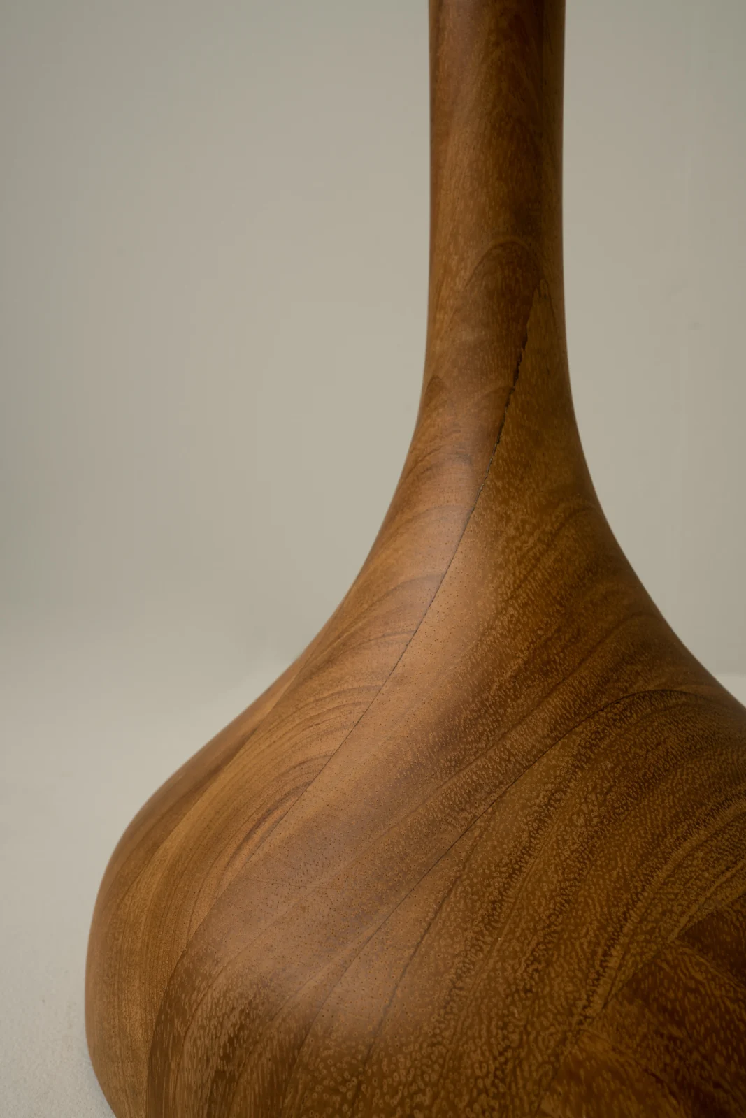 Pata De Elefante Large Floor Lamp in Parota Wood — 3