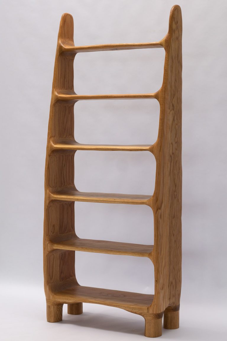 Sculptural Shelf - Red Oak Wood — 11