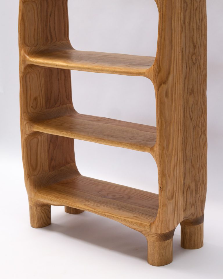 Sculptural Shelf - Red Oak Wood — 10