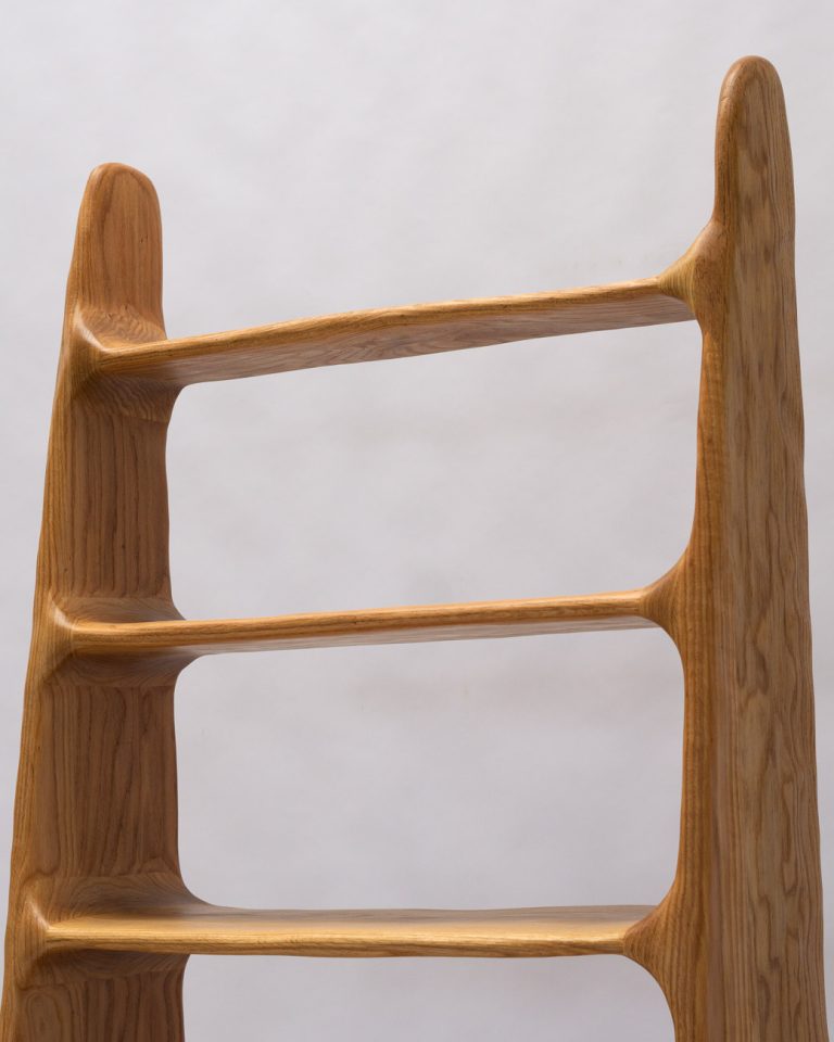 Sculptural Shelf - Red Oak Wood — 9