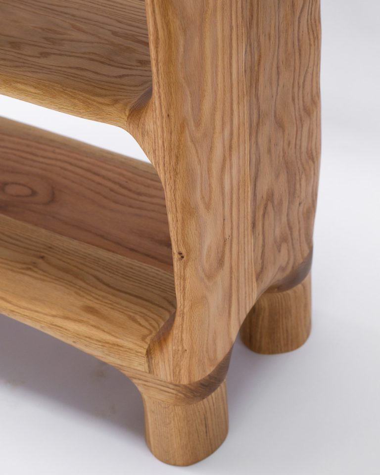 Sculptural Shelf - Red Oak Wood — 8