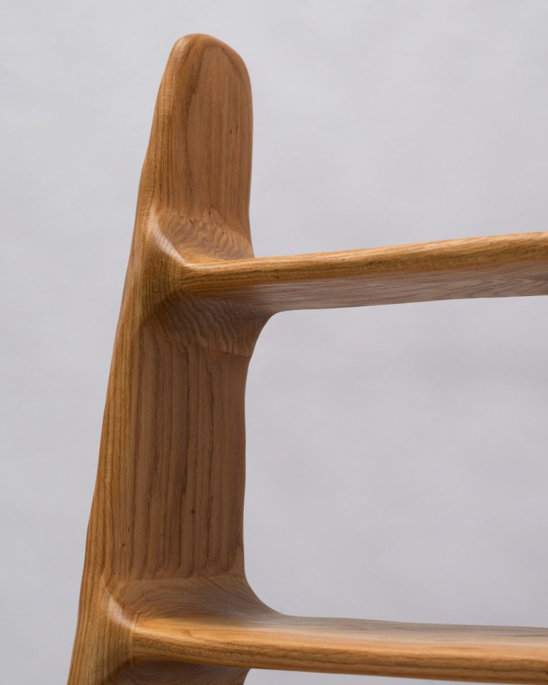 Sculptural Shelf - Red Oak Wood — 7