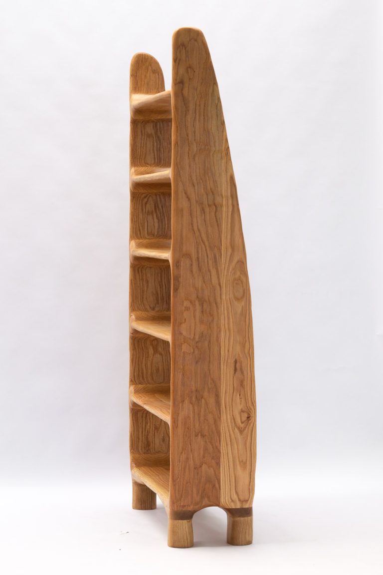 Sculptural Shelf - Red Oak Wood — 5