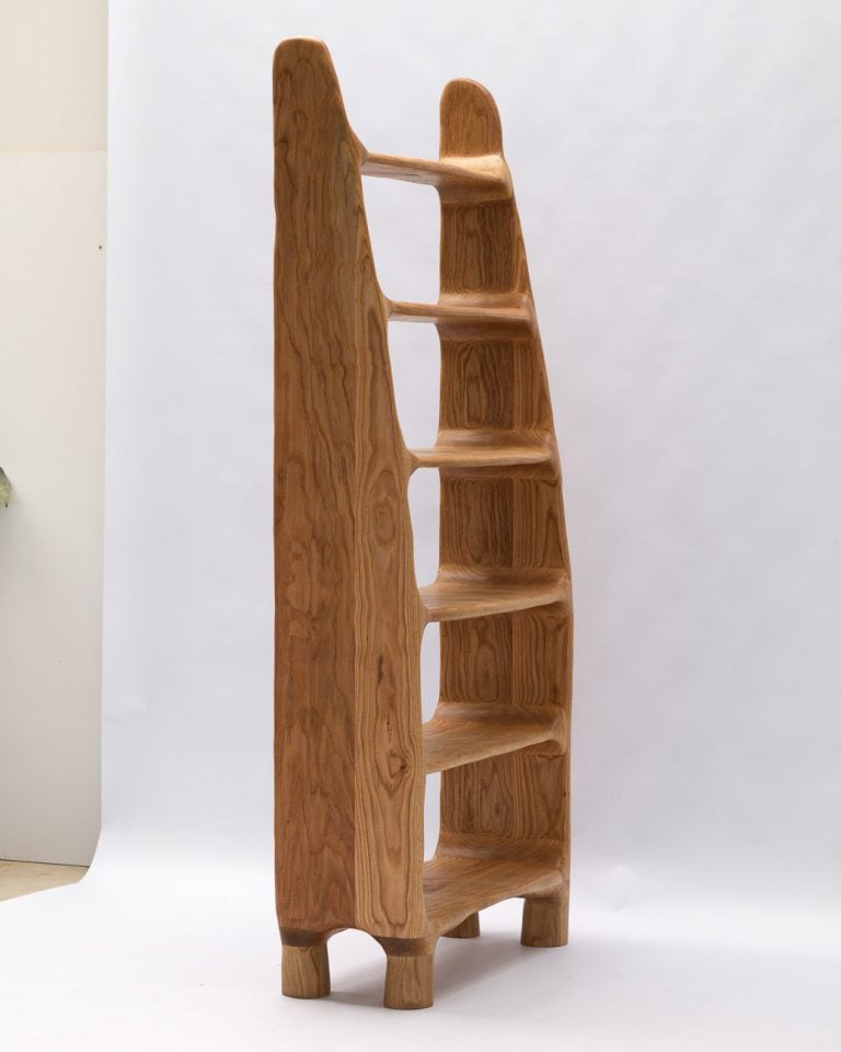 Sculptural Shelf - Red Oak Wood — 2