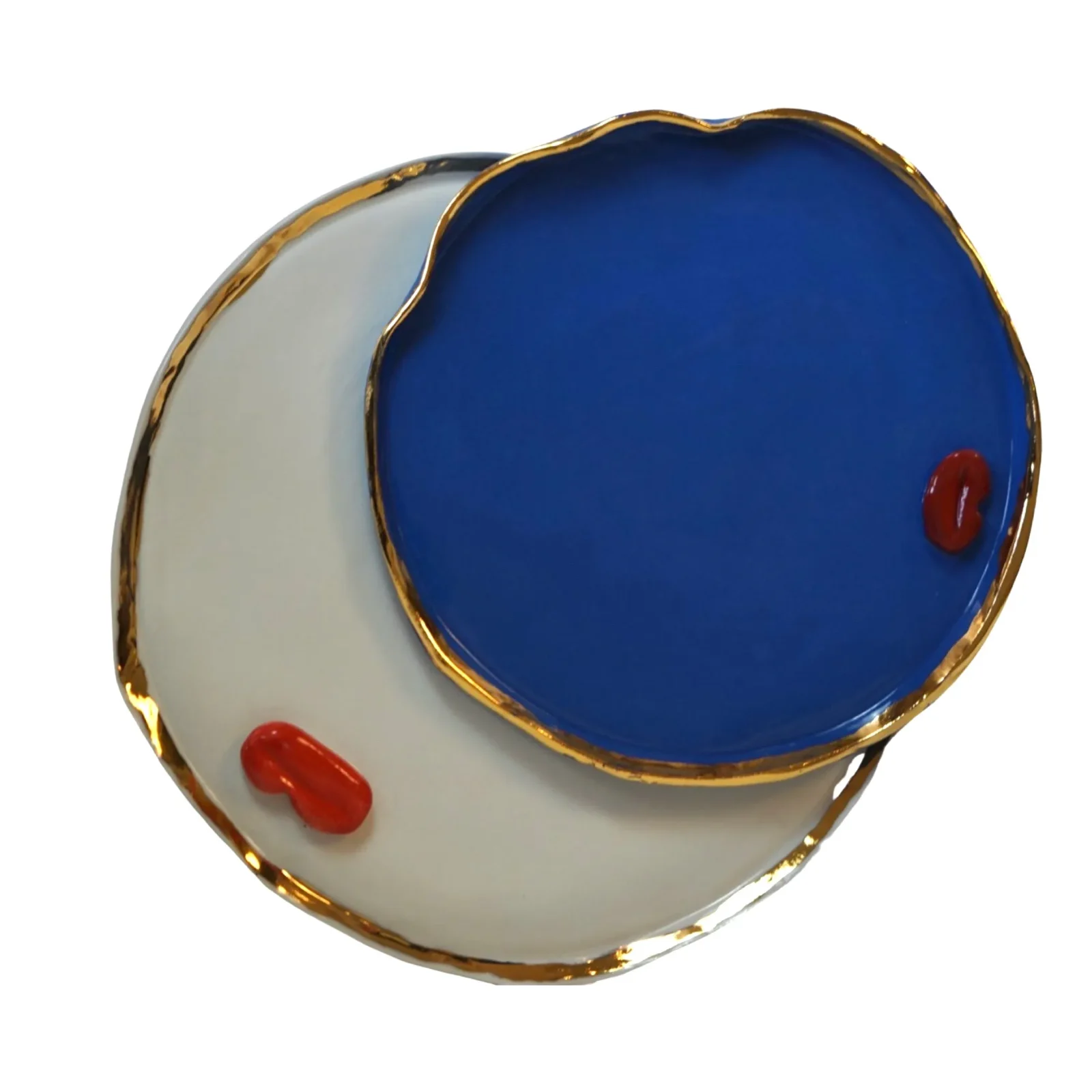 Lips Plates - White Porcelain — 12