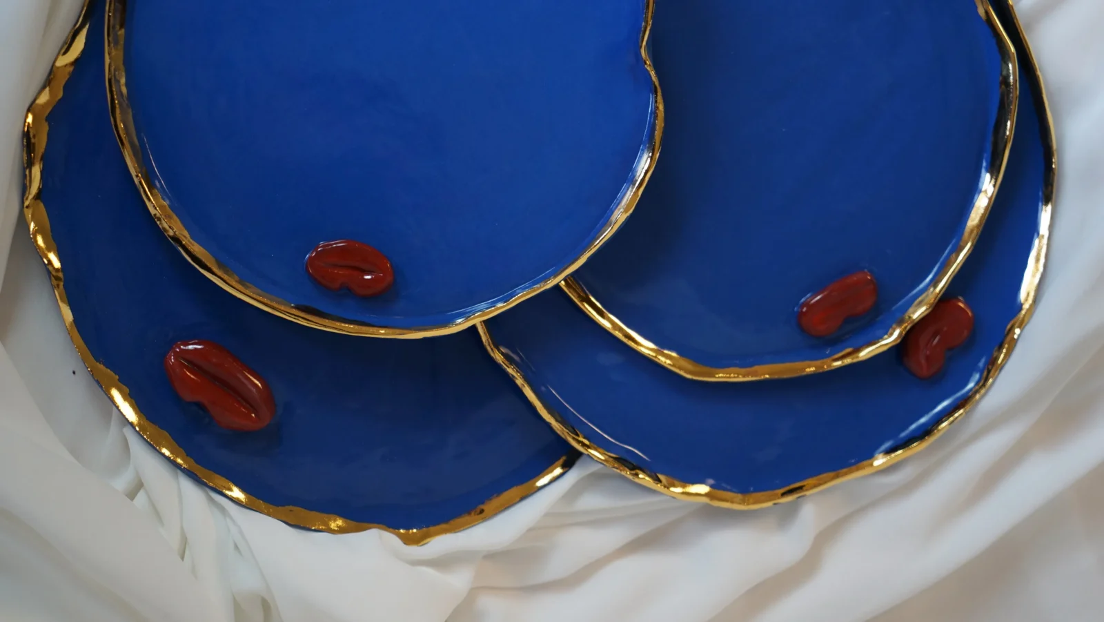 Lips Plates - Blue Porcelain — 7