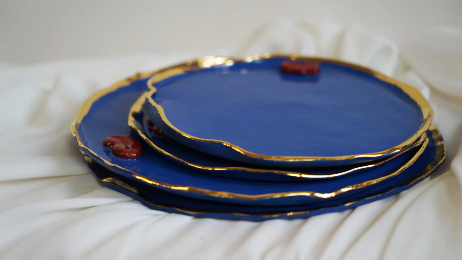 Lips Plates - Blue Porcelain — 10