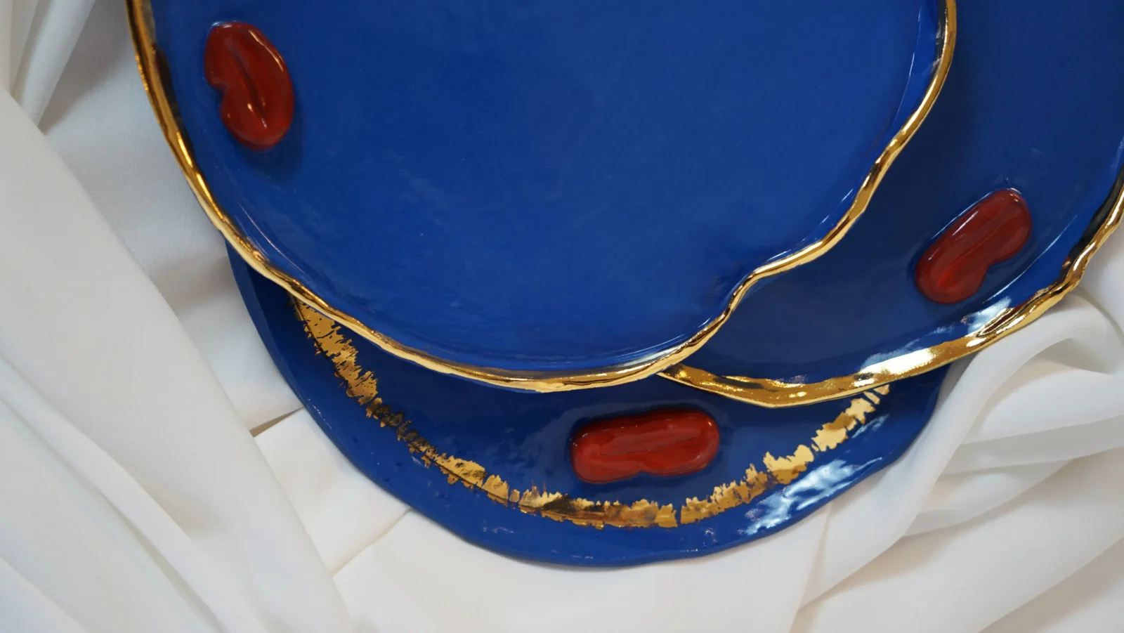 Lips Plates - Blue Porcelain — 9