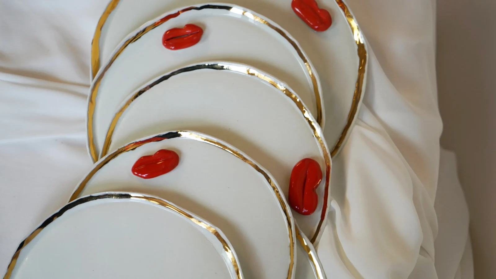 Lips Plates - White Porcelain — 4