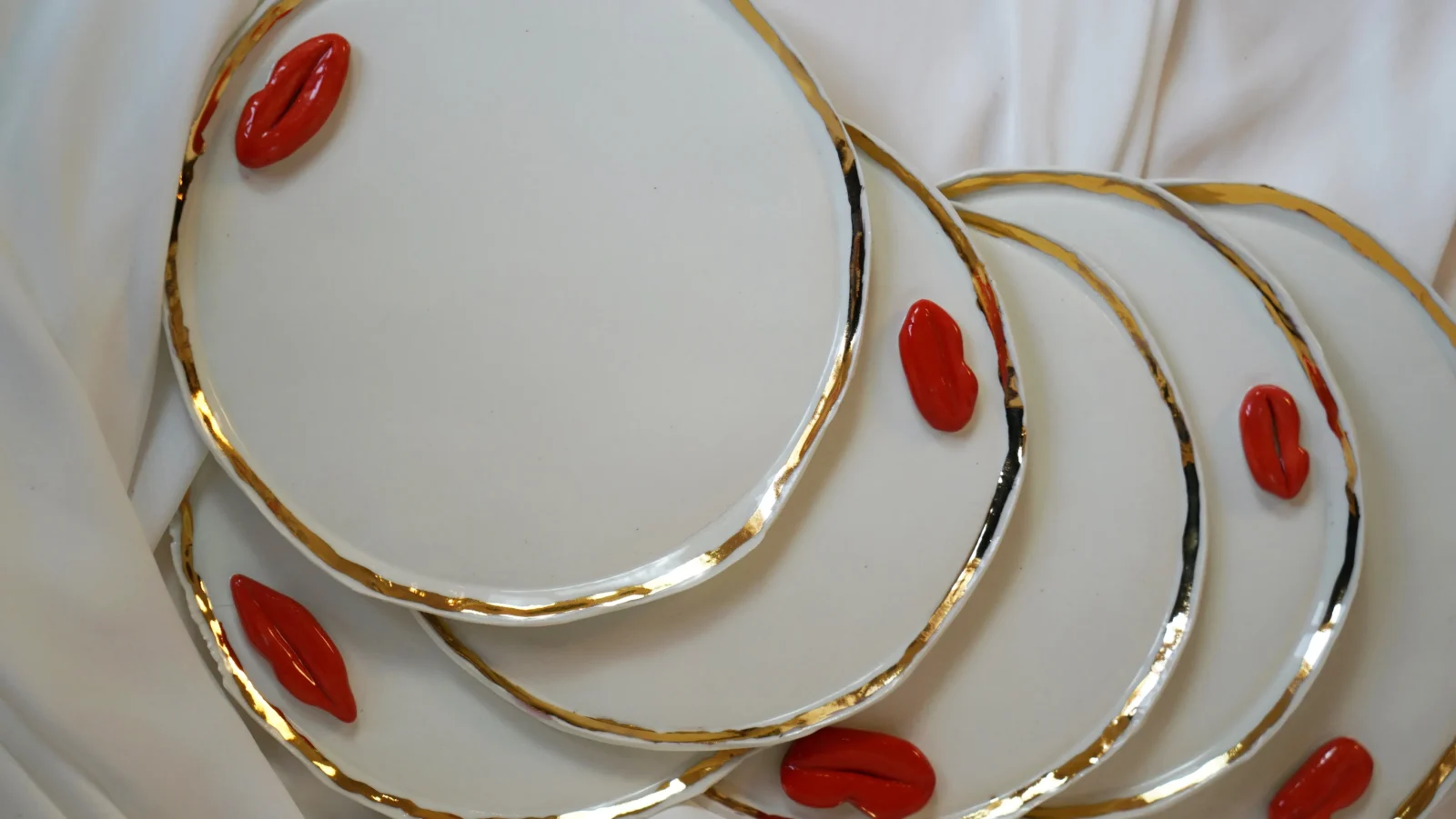 Lips Plates - White Porcelain — 7