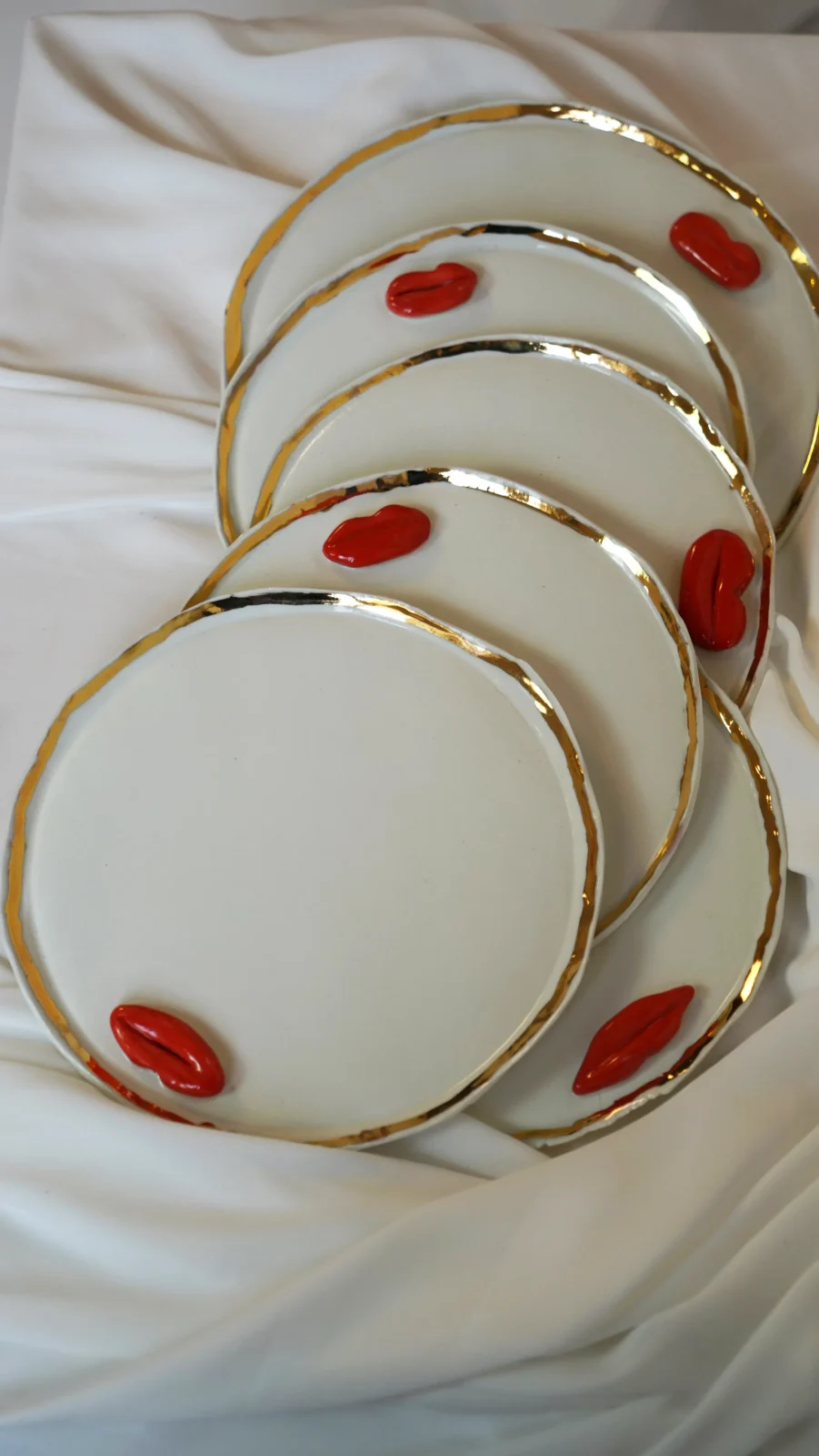 Lips Plates - White Porcelain — 8