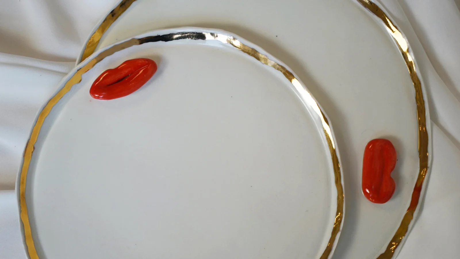 Lips Plates - White Porcelain — 9