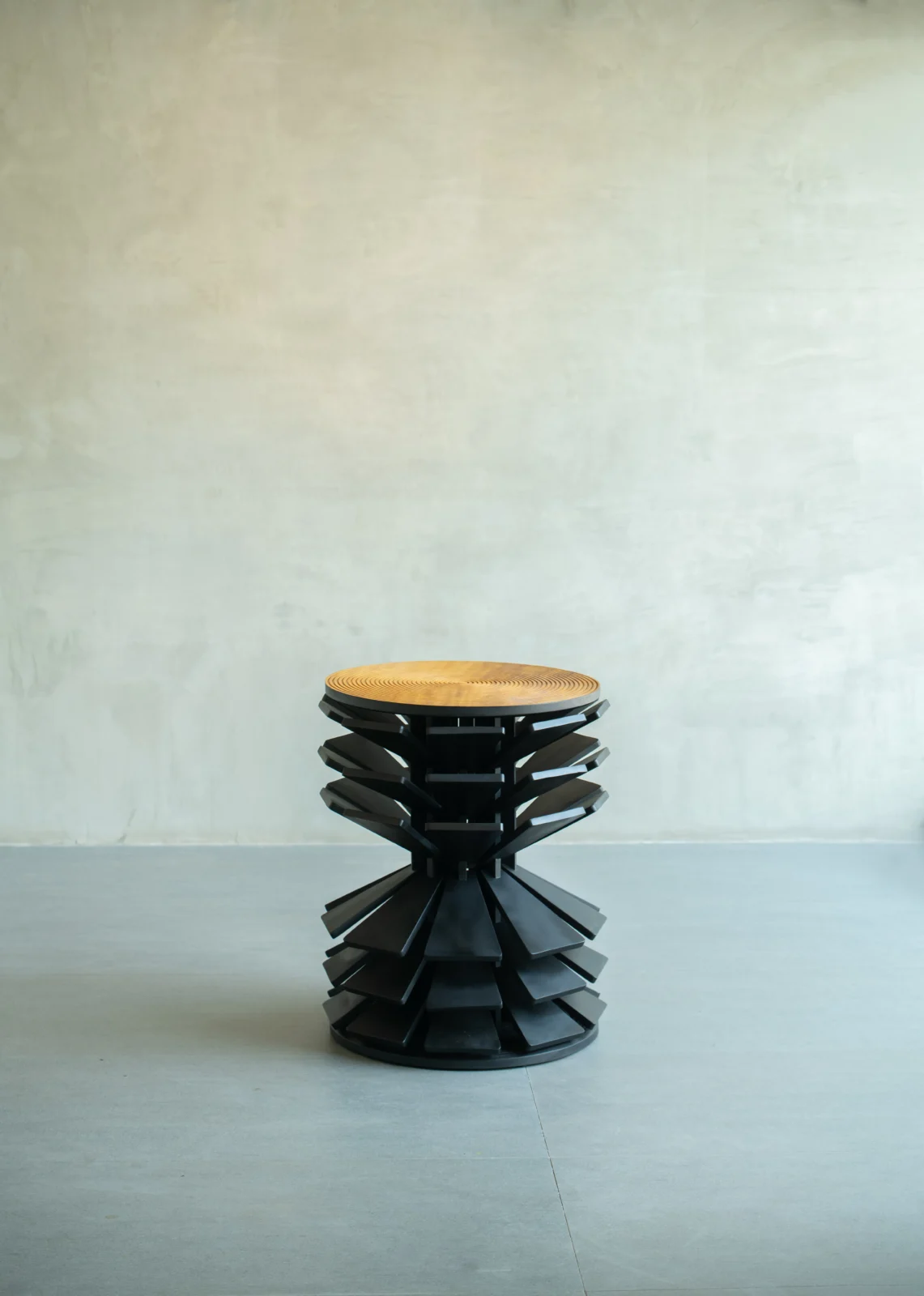 Zangbeto Side Table - Ebonized — 2