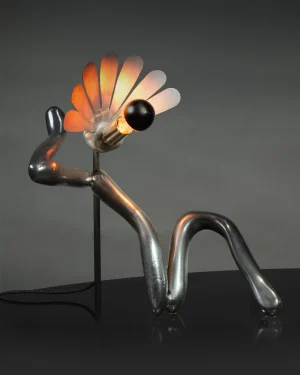 The Voguing Lamp 1 - Scrap Aluminum