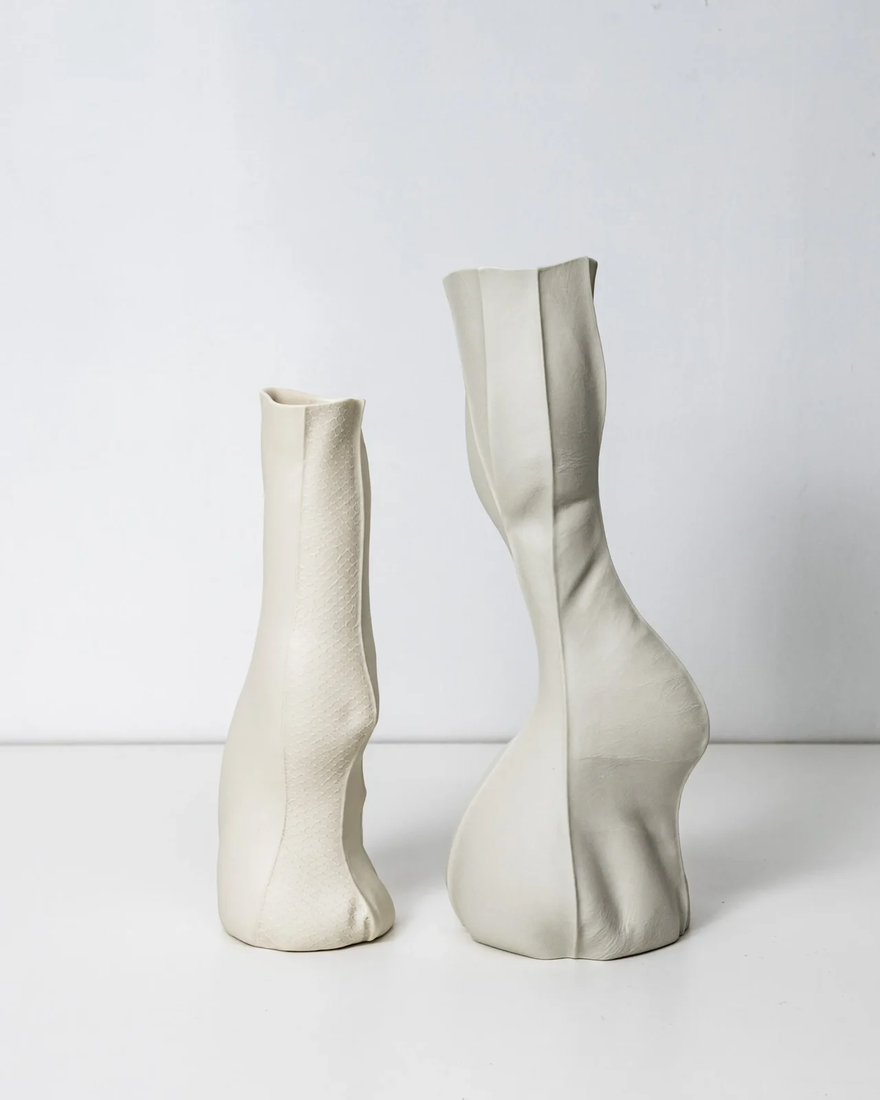 Organic White Ceramic Kawa Vase #20 — 2