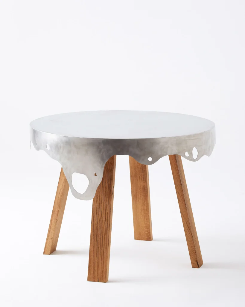 Dough Supra Table – Oak wood / Stainless Steel by Around the Studio