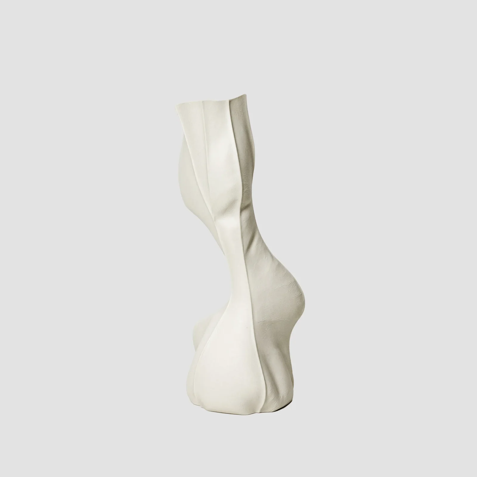 Organic White Ceramic Kawa Vase #20 — 3