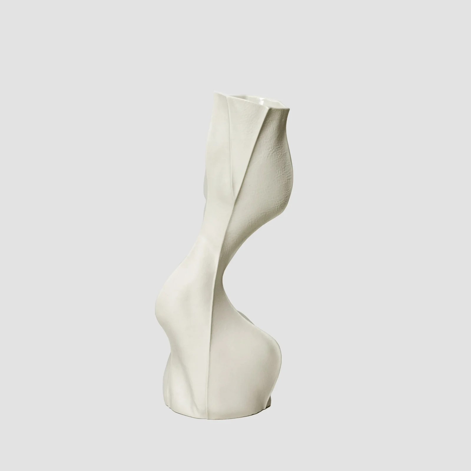 Organic White Ceramic Kawa Vase #20 — 4