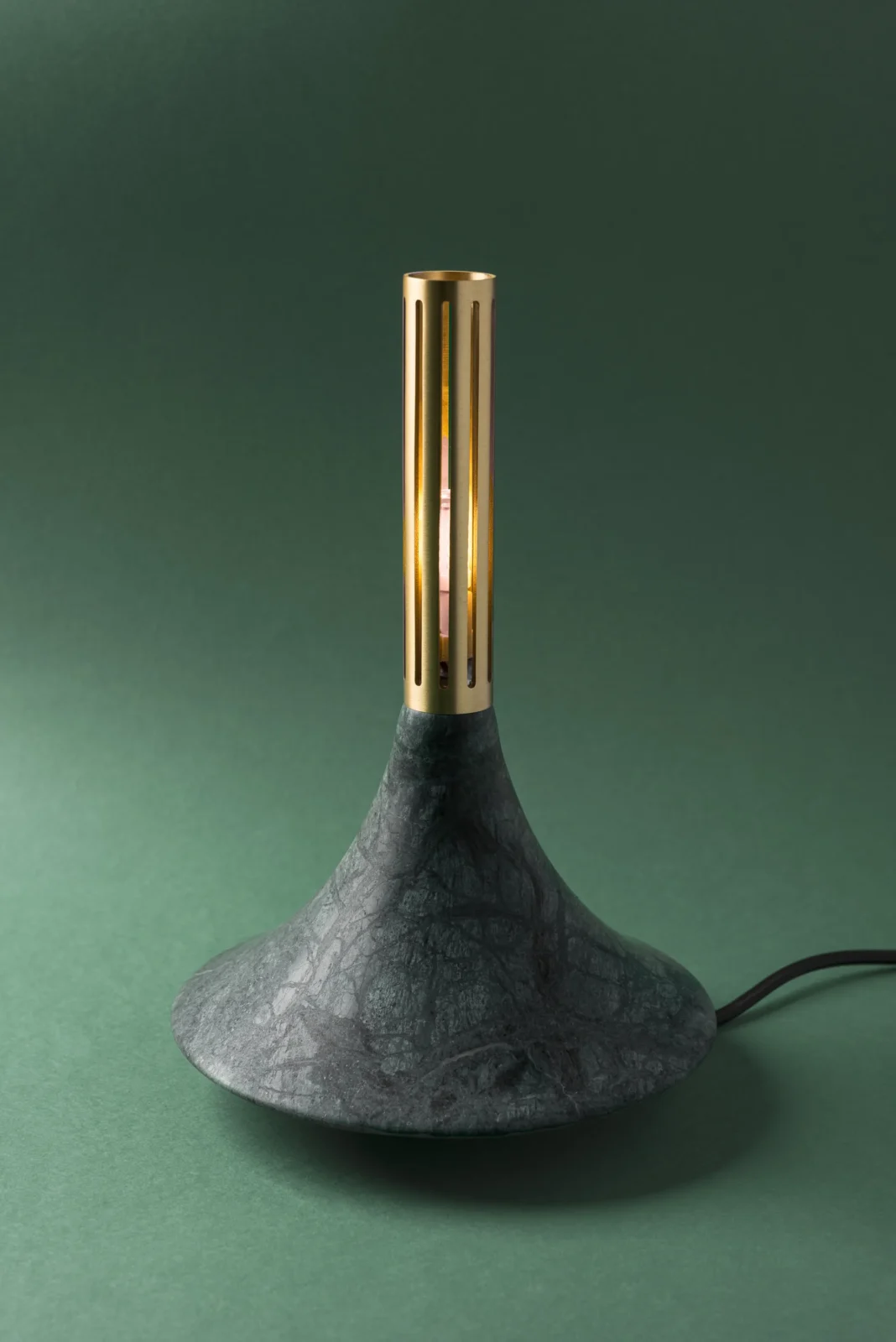 Dervish Table Lamp in Marble and Brass — 9