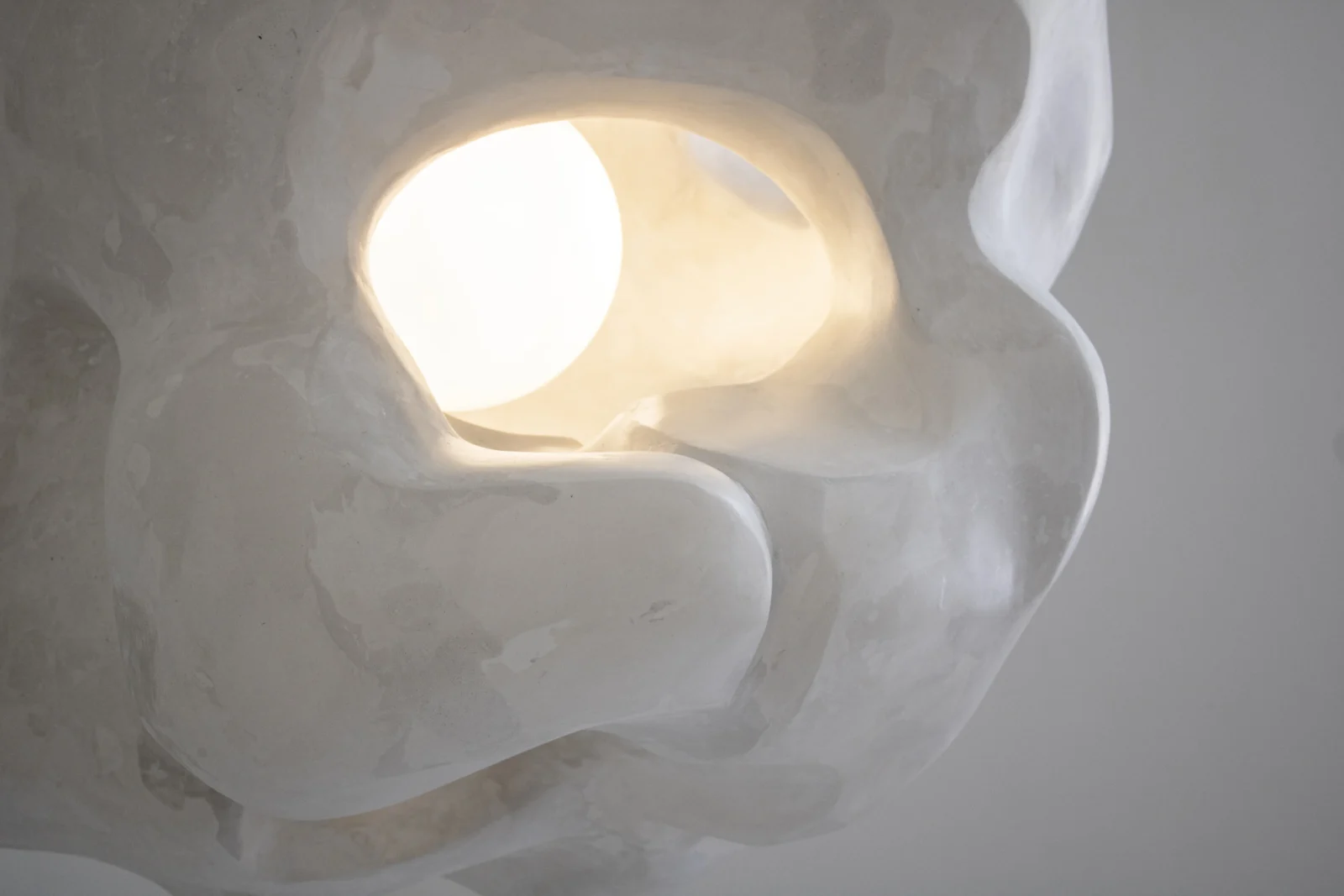 Ikigai Ceiling Lamp in Alabaster Gypsum — 3