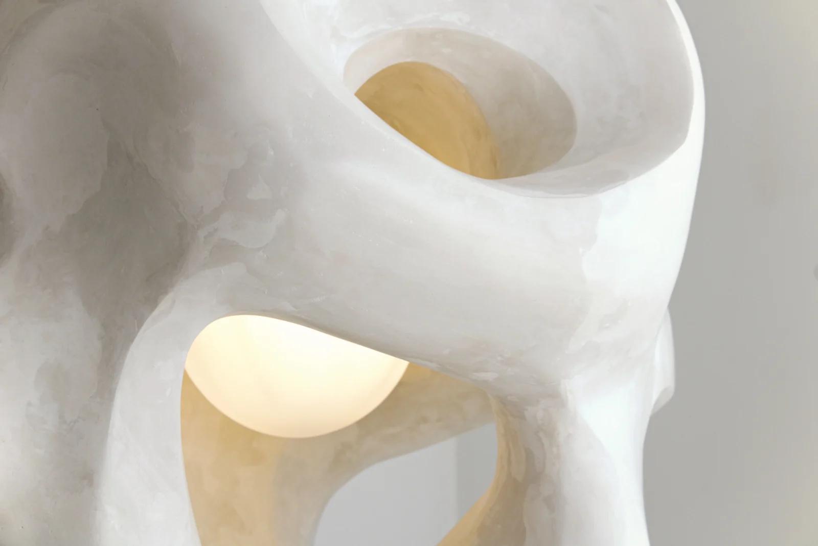 Ikigai Ceiling Lamp in Alabaster Gypsum — 5