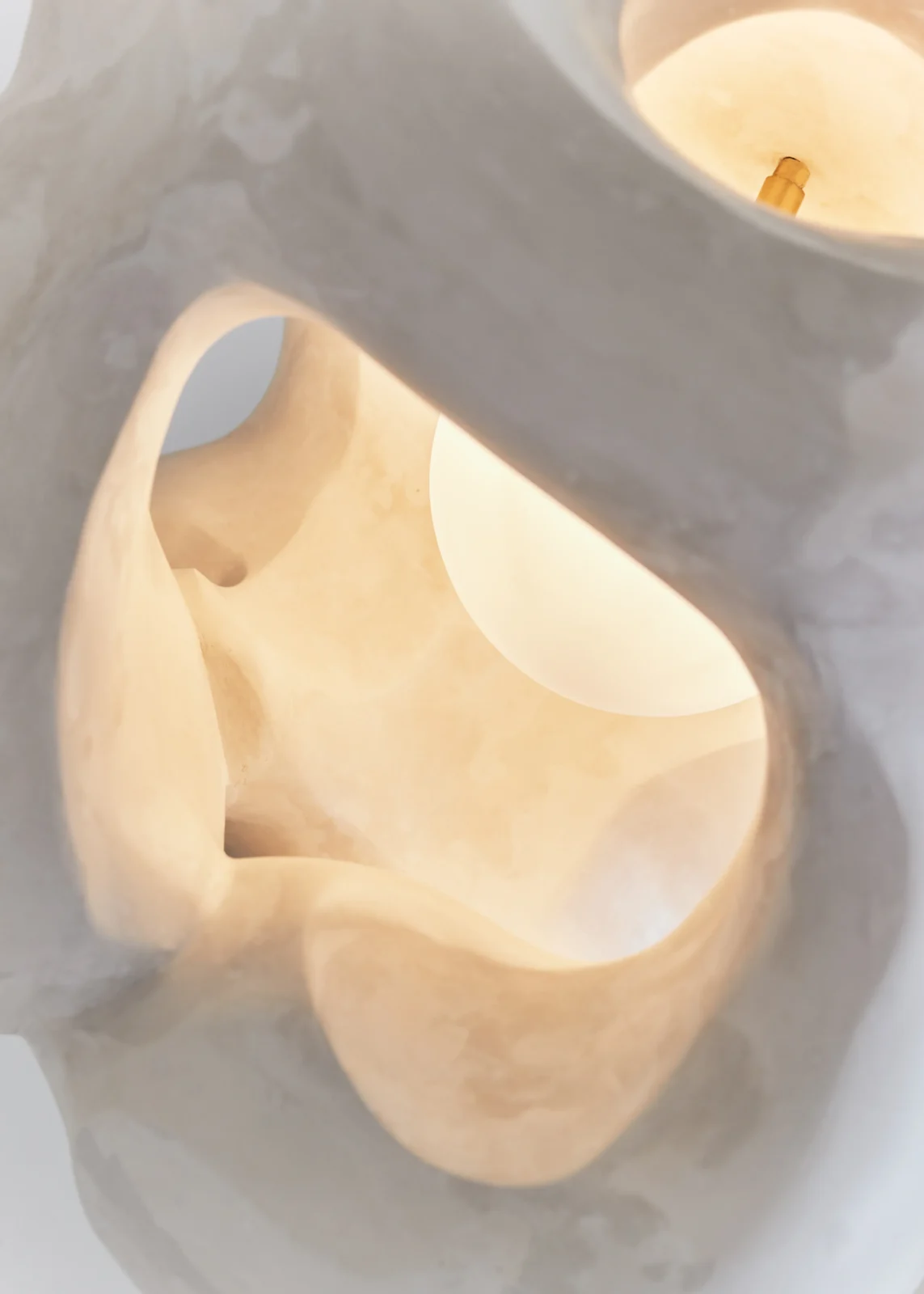 Ikigai Ceiling Lamp in Alabaster Gypsum — 6