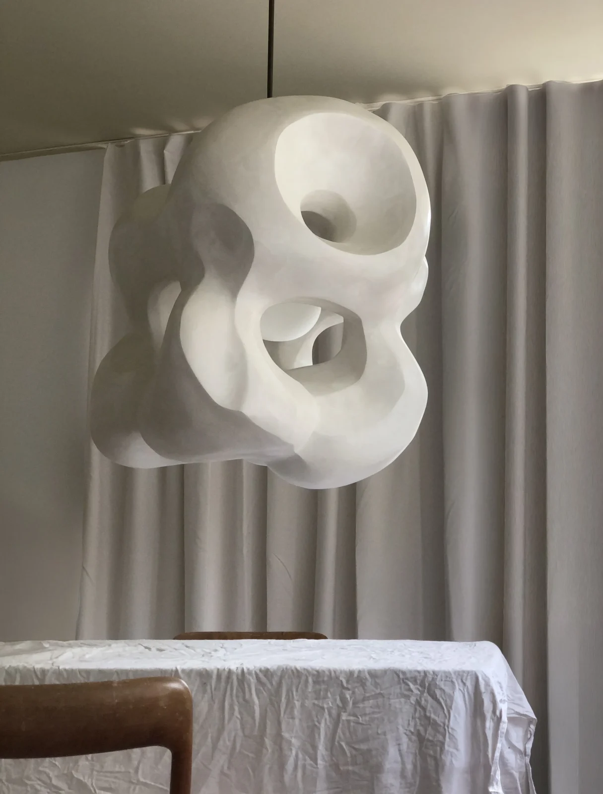 Ikigai Ceiling Lamp in Alabaster Gypsum — 7