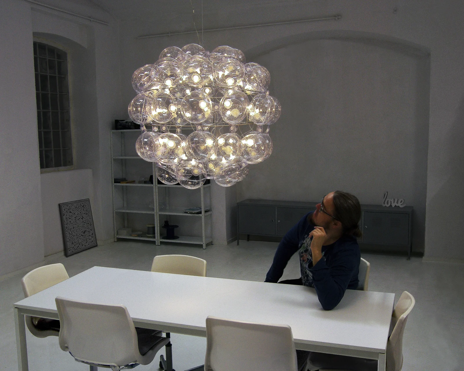 Star Ceiling Lamp in PVC and Steel — 5