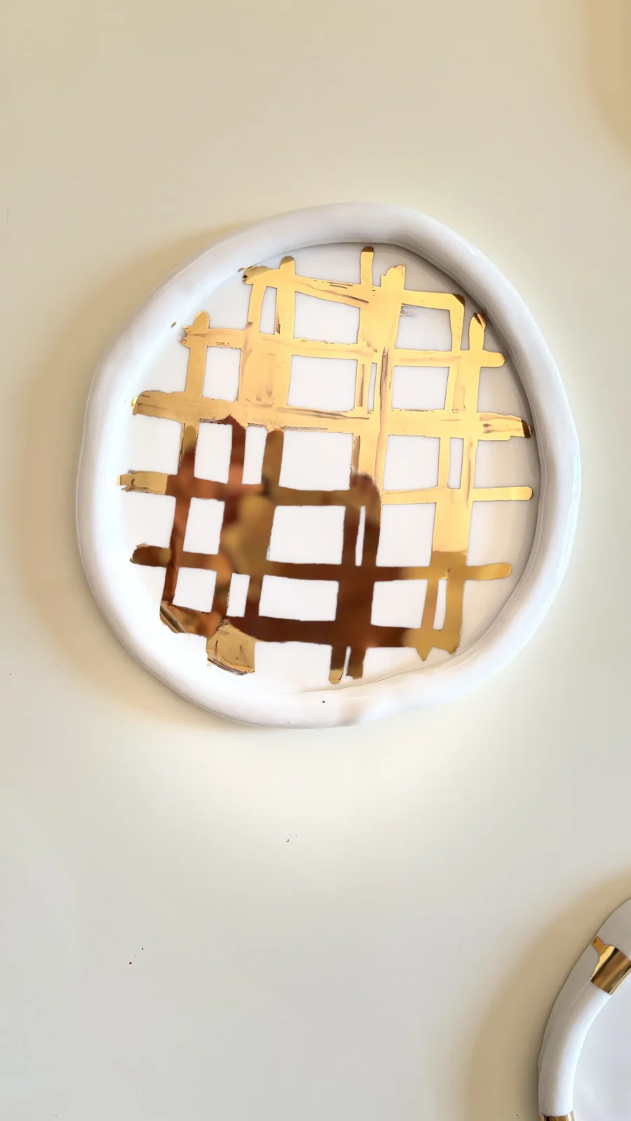 Golden Grace Plates - White Porcelain — 2