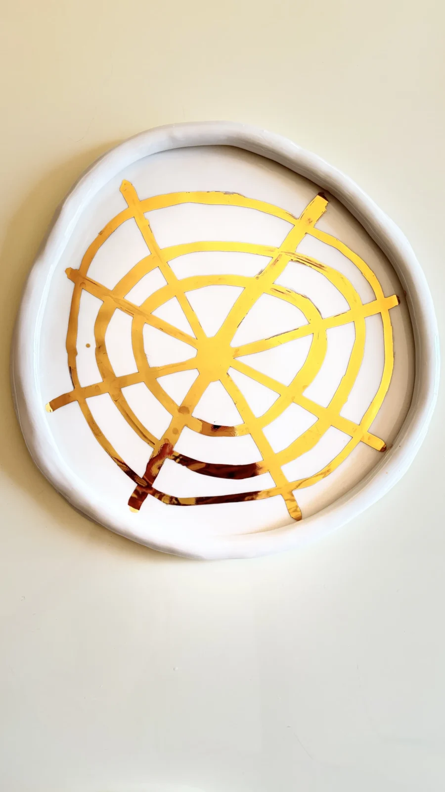 Golden Grace Plates - White Porcelain — 9