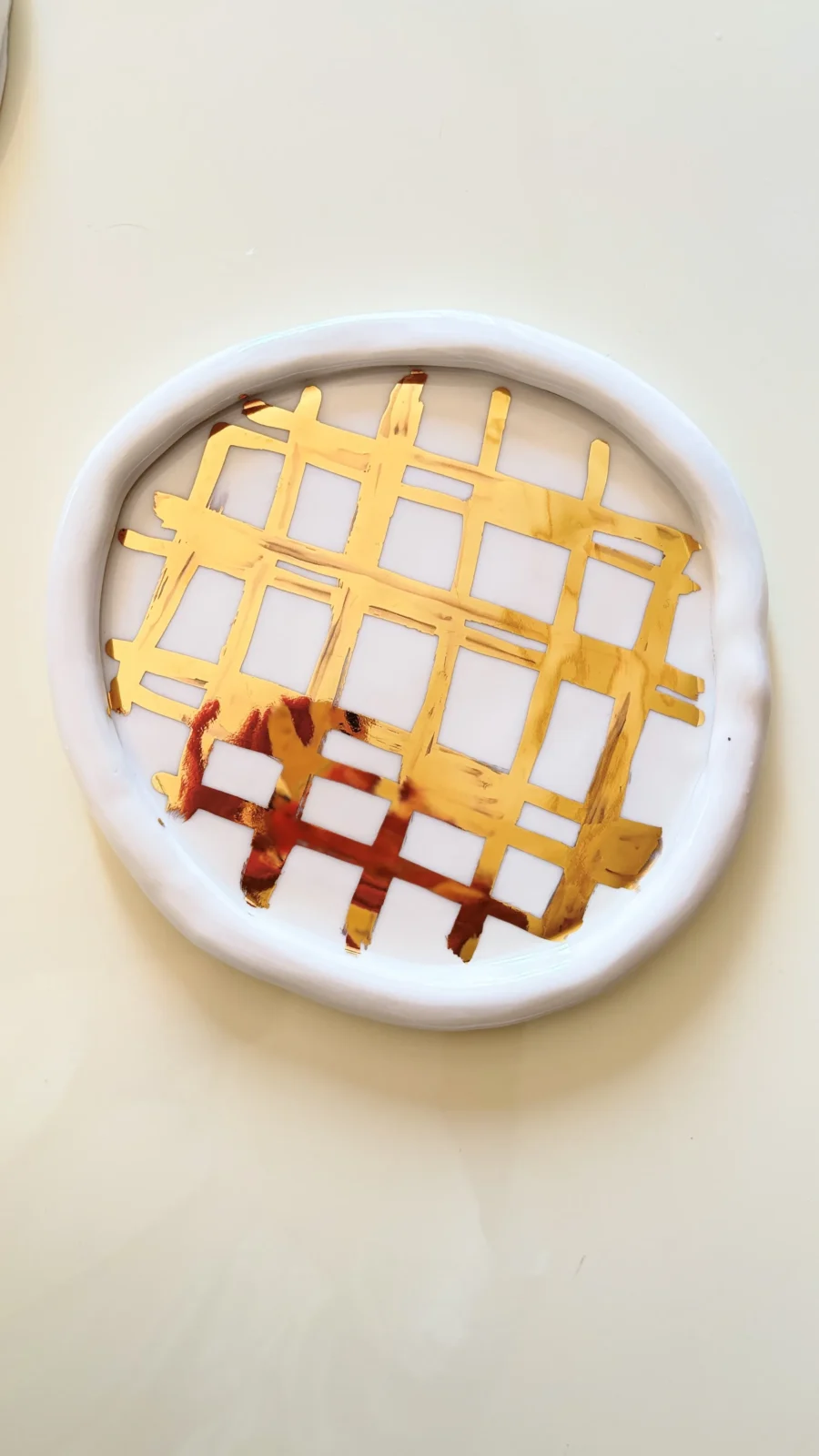 Golden Grace Plates - White Porcelain — 10