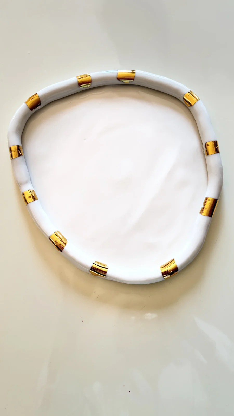 Golden Grace Plates - White Porcelain — 14