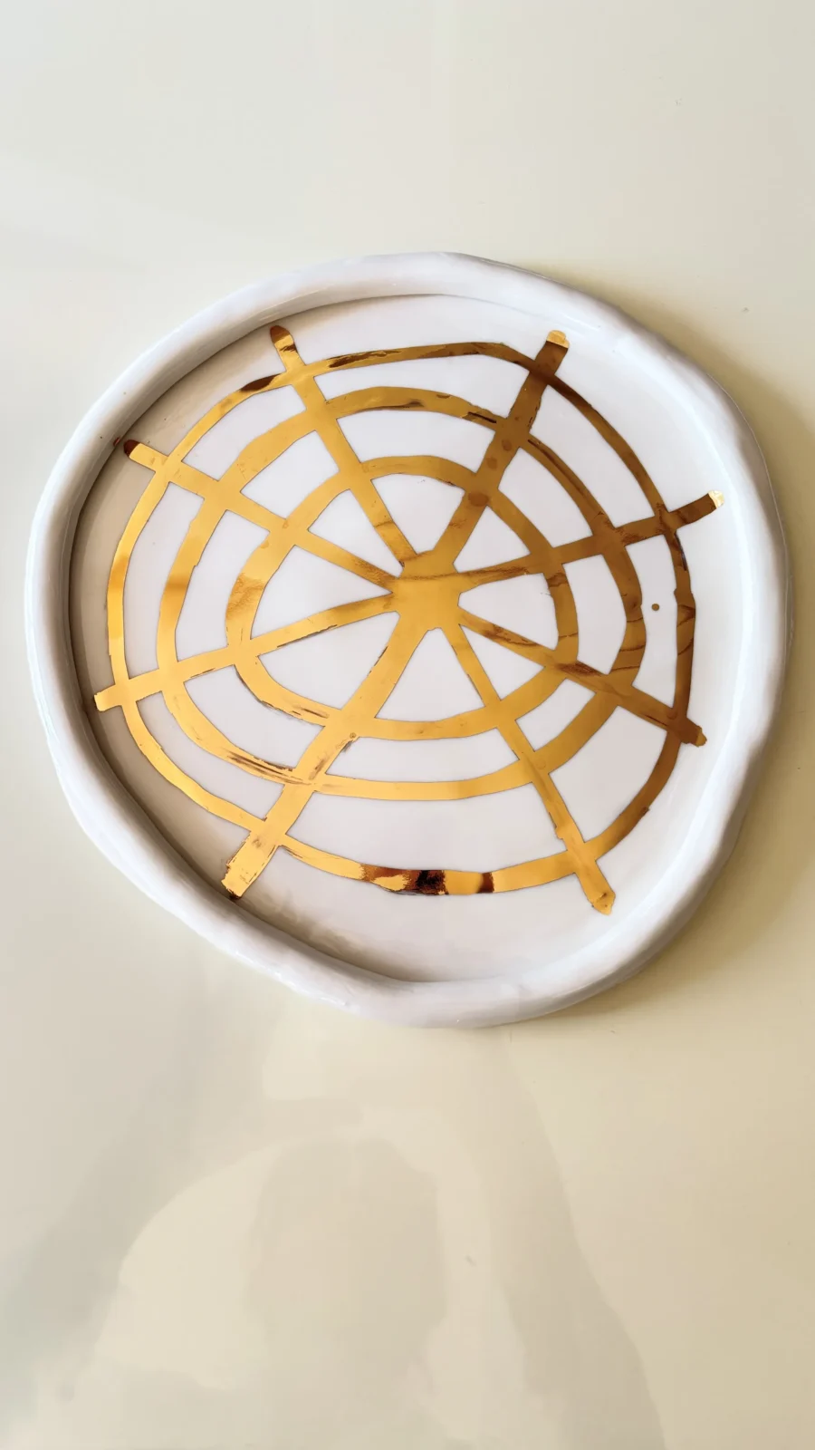 Golden Grace Plates - White Porcelain — 7