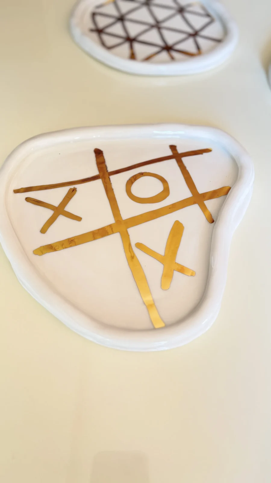 Golden Grace Plates - White Porcelain — 8