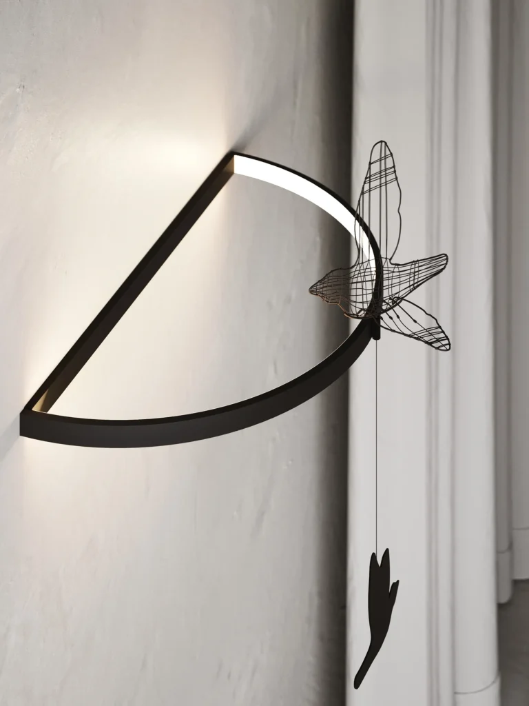 Flight Shadows Wall Sconce in Steel — 3