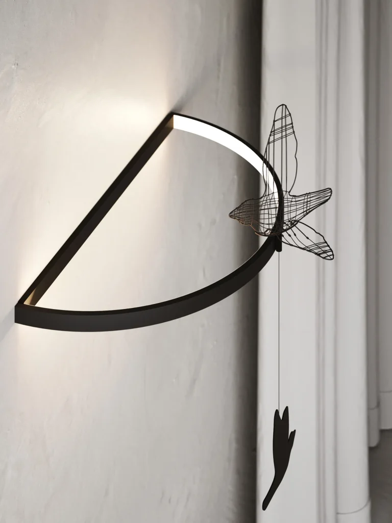 Flight Shadows Wall Sconce in Steel — 8