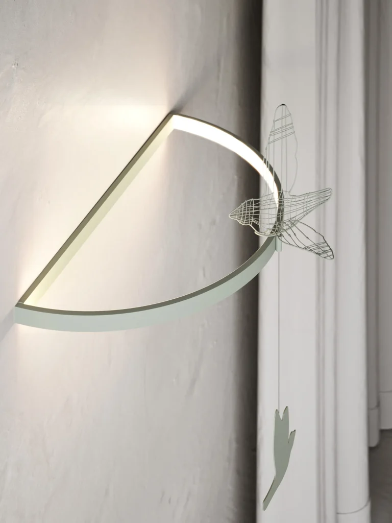 Flight Shadows Wall Sconce in Steel — 9