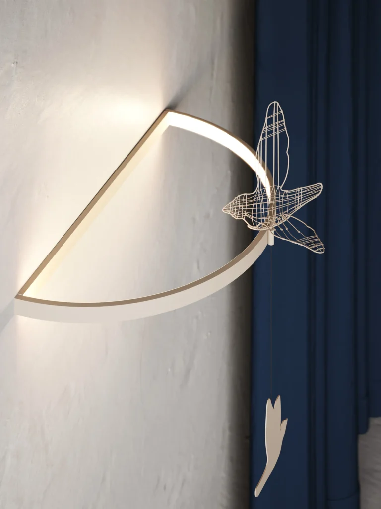 Flight Shadows Wall Sconce in Steel — 10